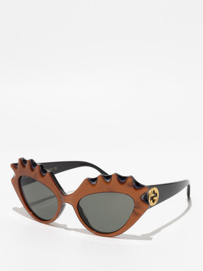 Gucci GG0781S 001 Black/Orange Sunglasses