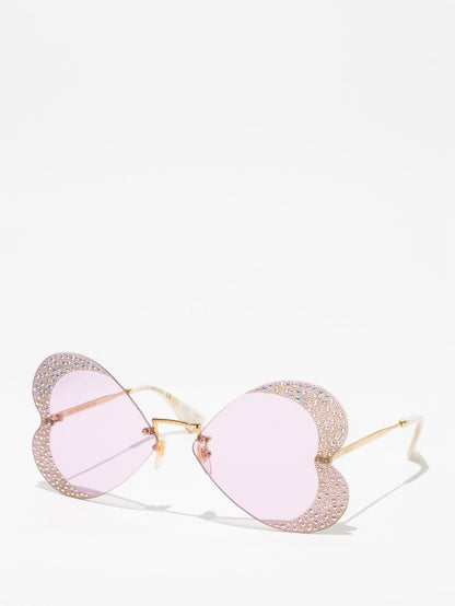 Gucci GG0897S 001 Gold/Pink Hollywood Forever Sunglasses