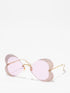 Gucci GG0897S 001 Gold/Pink Hollywood Forever Sunglasses