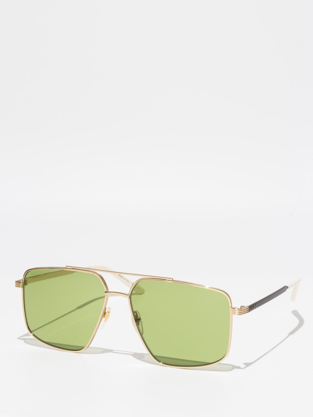 Gucci GG0941S 002 Gold/Black/Green Sunglasses