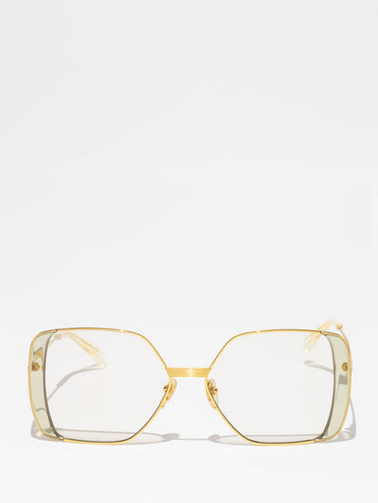 Gucci GG0992S 001 Gold Sunglasses