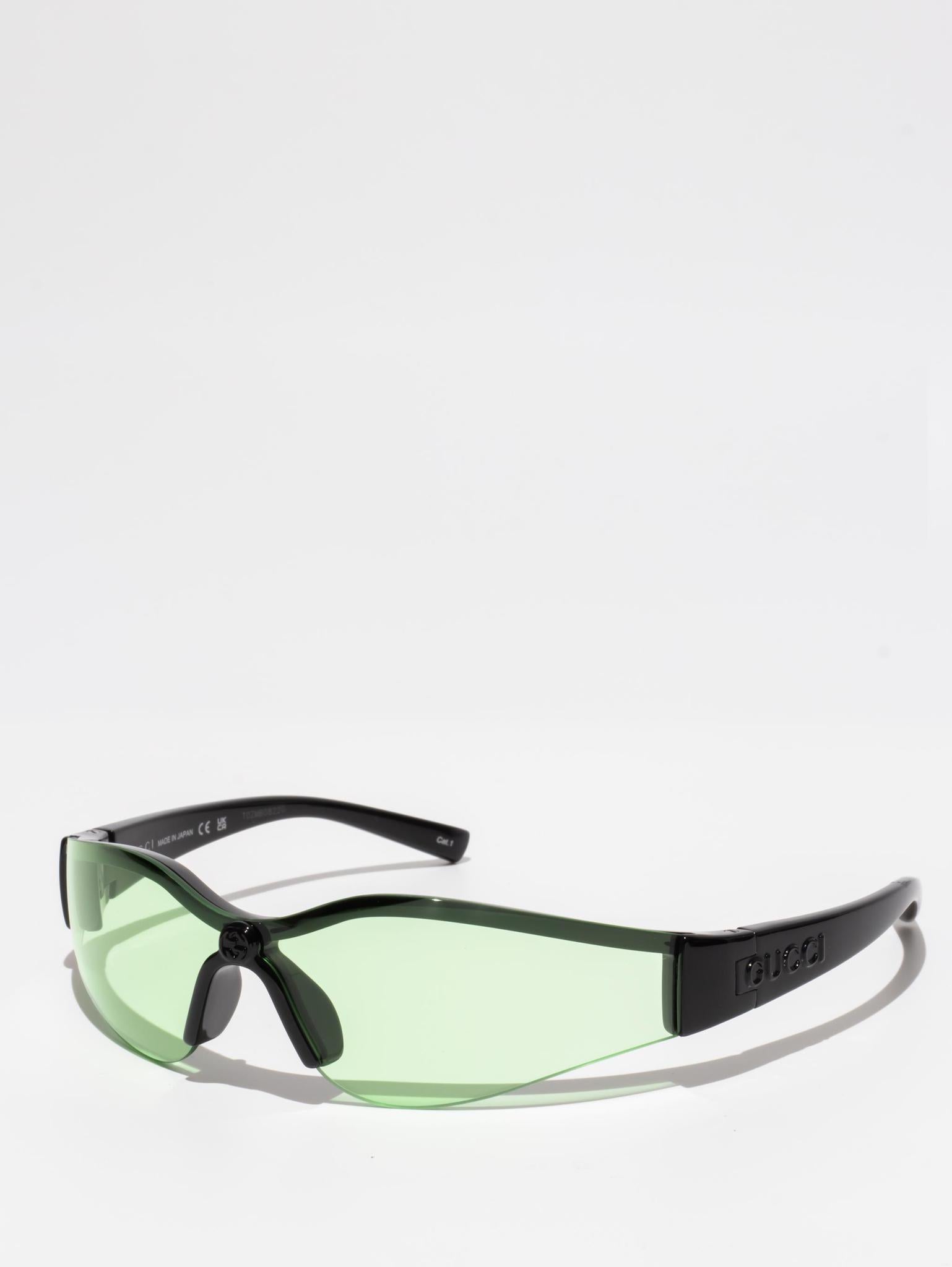 Gucci GG1651S 005 Black/Green Sunglasses