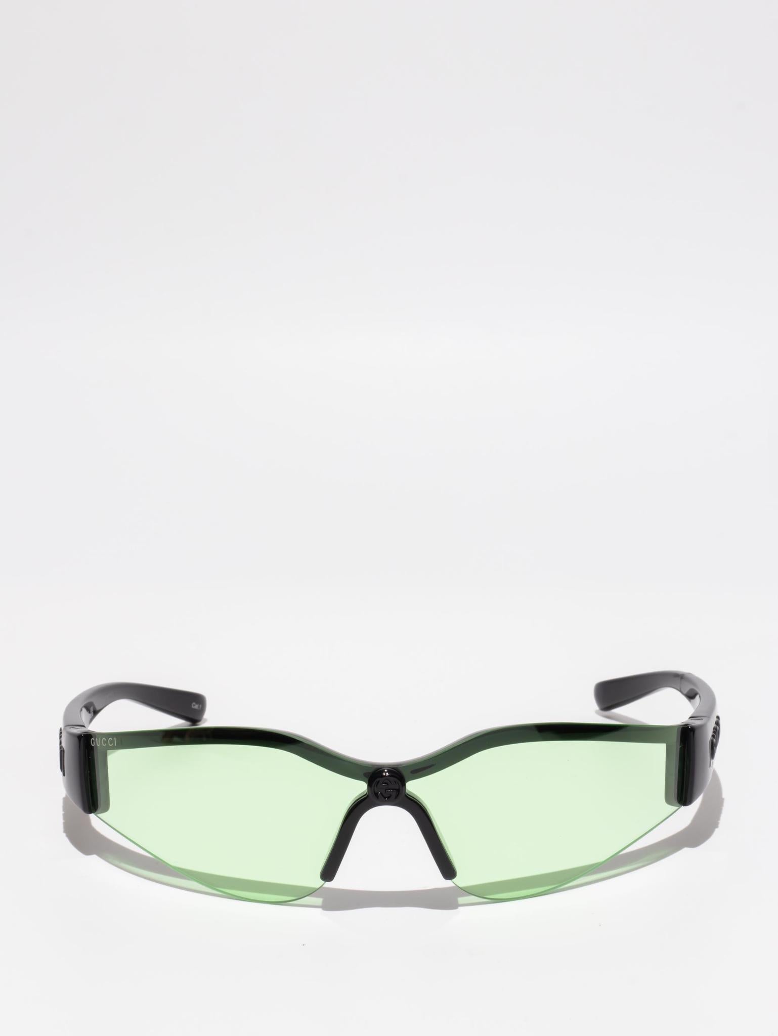 Gucci GG1651S 005 Black/Green Sunglasses