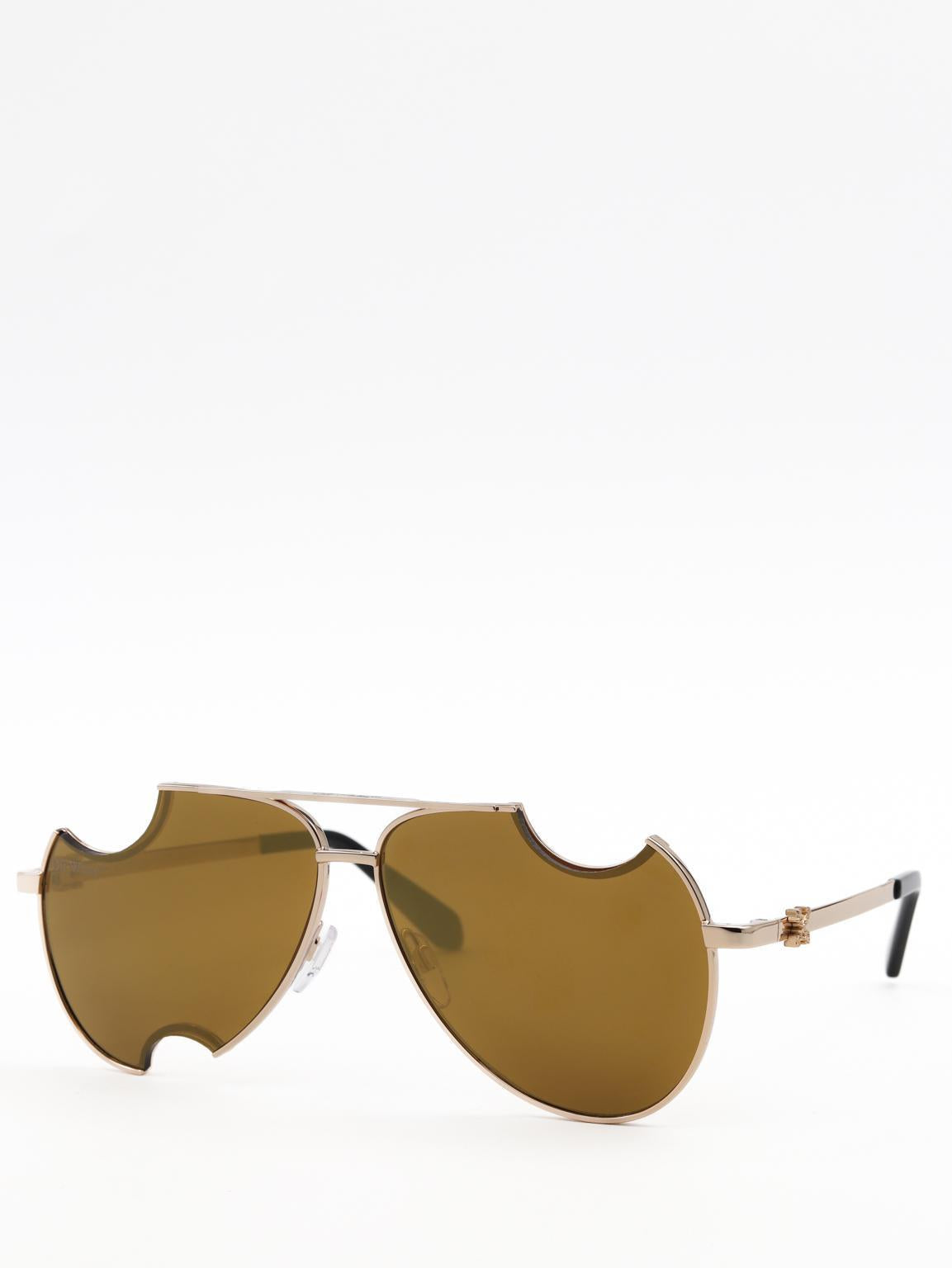 Off-White Dallas Gold Mirror Sunglasses