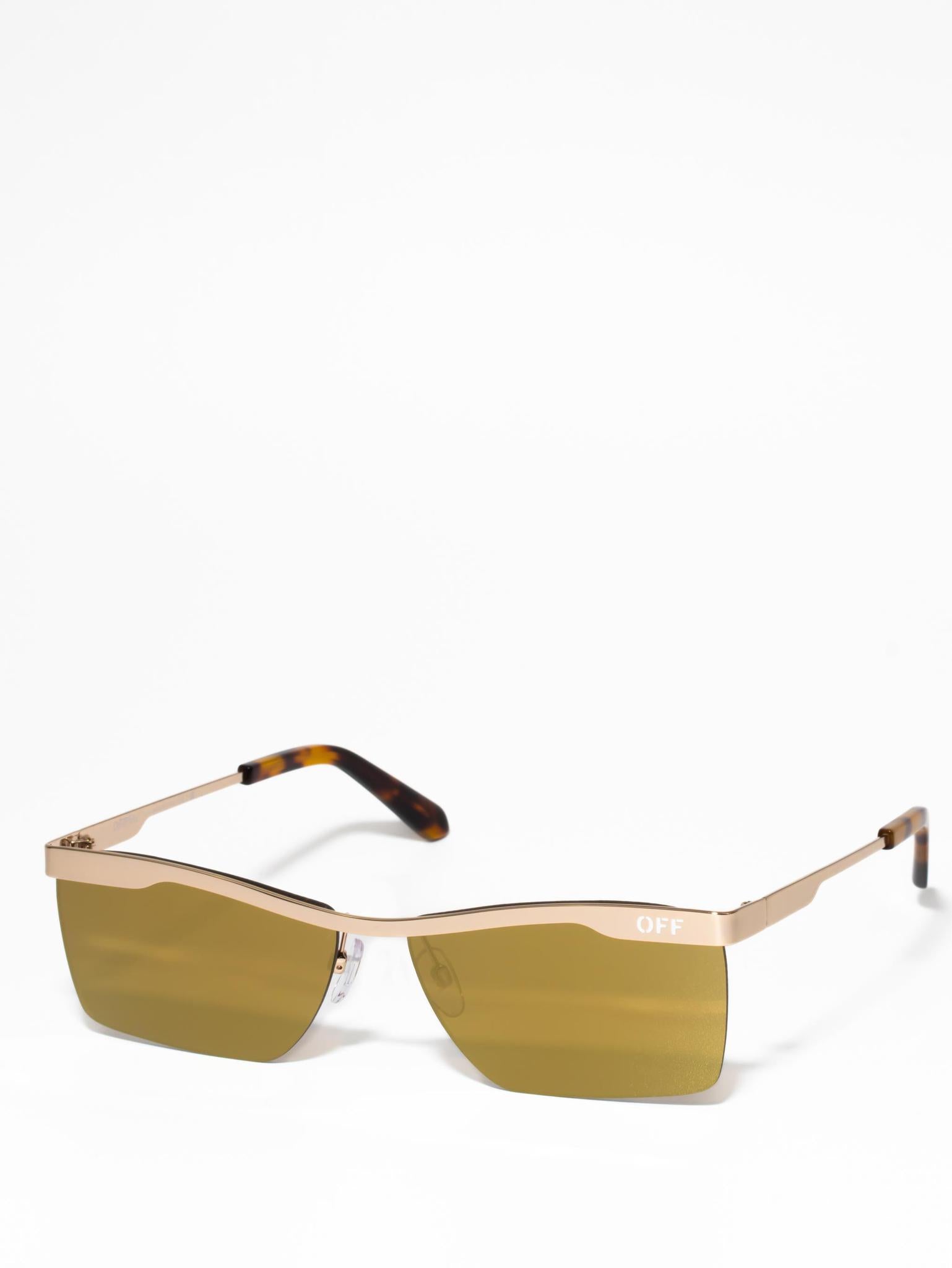 Off-White RIMINI Gold Sunglasses