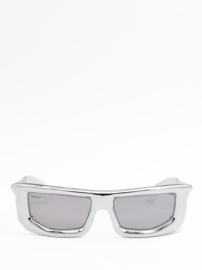 Off-White Volcanite Silver Sunglasses