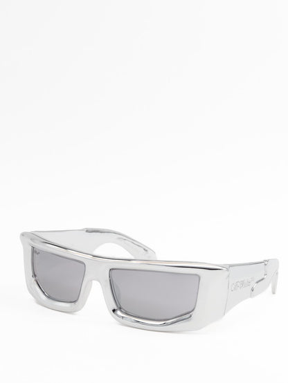 Off-White Volcanite Silver Sunglasses