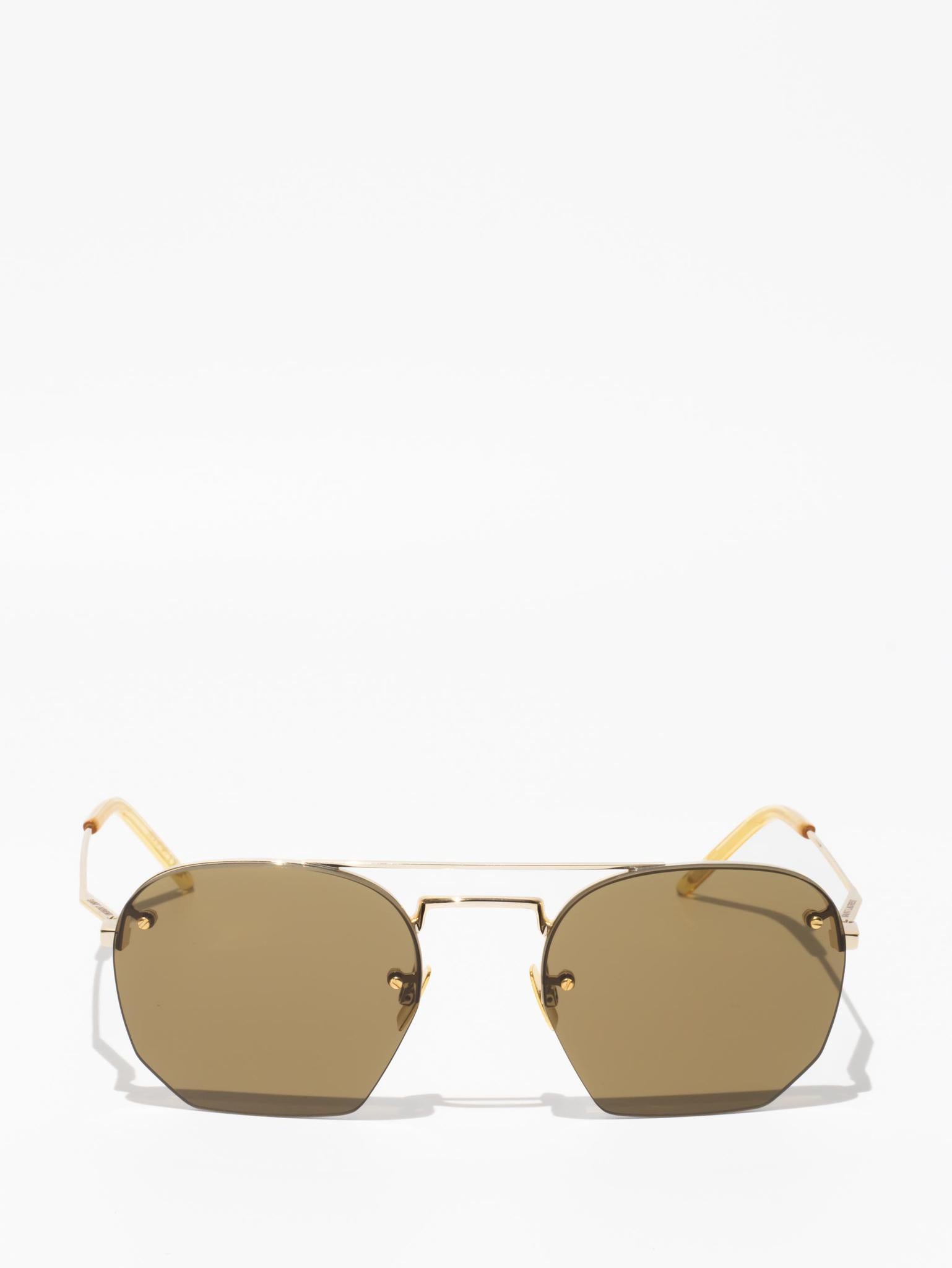 SAINT LAURENT | SL442 001 Gold Sunglasses