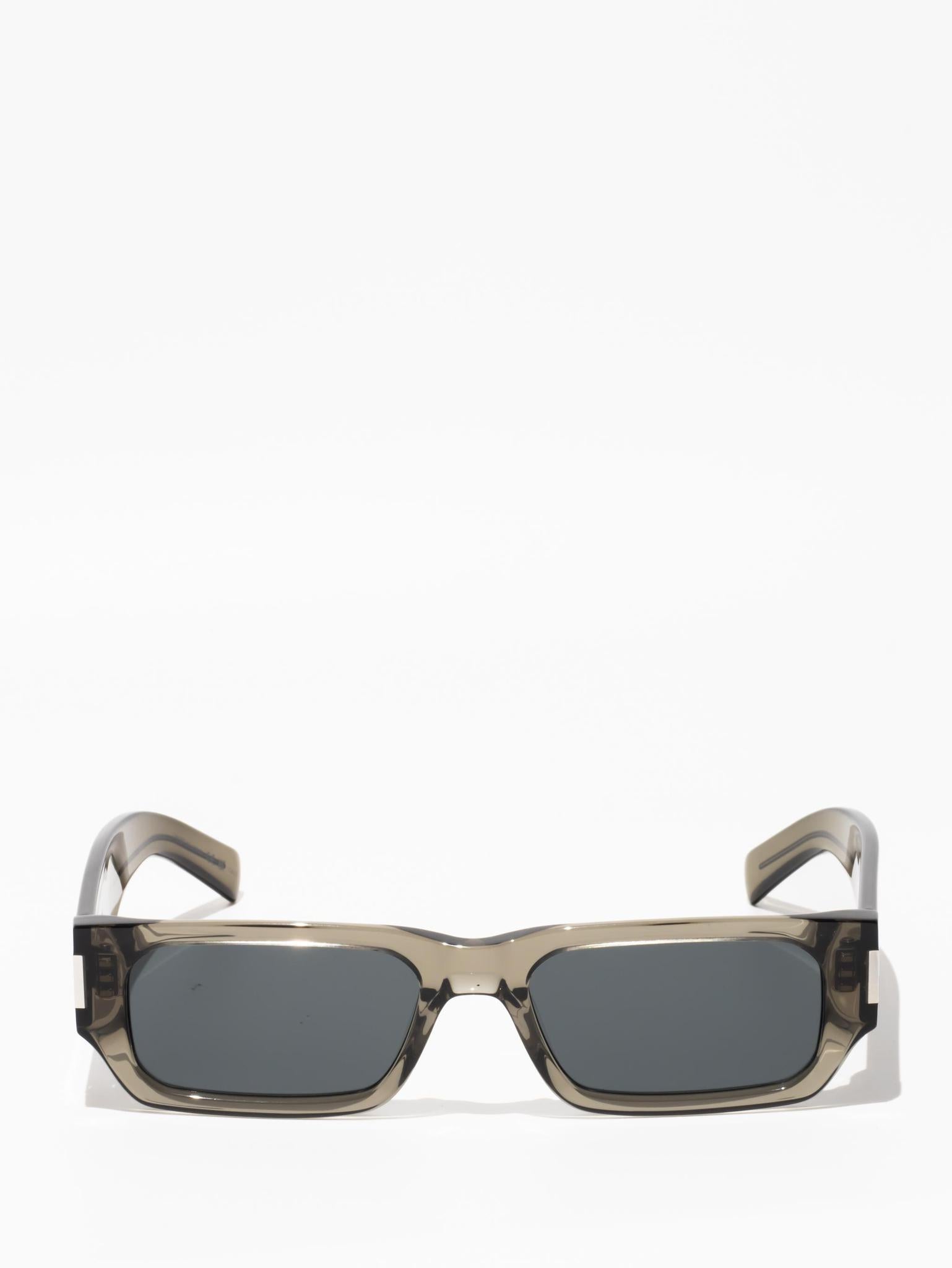 SAINT LAURENT | SL660 003 Brown Crystal Sunglasses