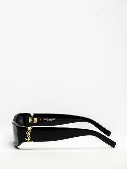 SL M152/F 001 BLACK OVAL SUNGLASSES