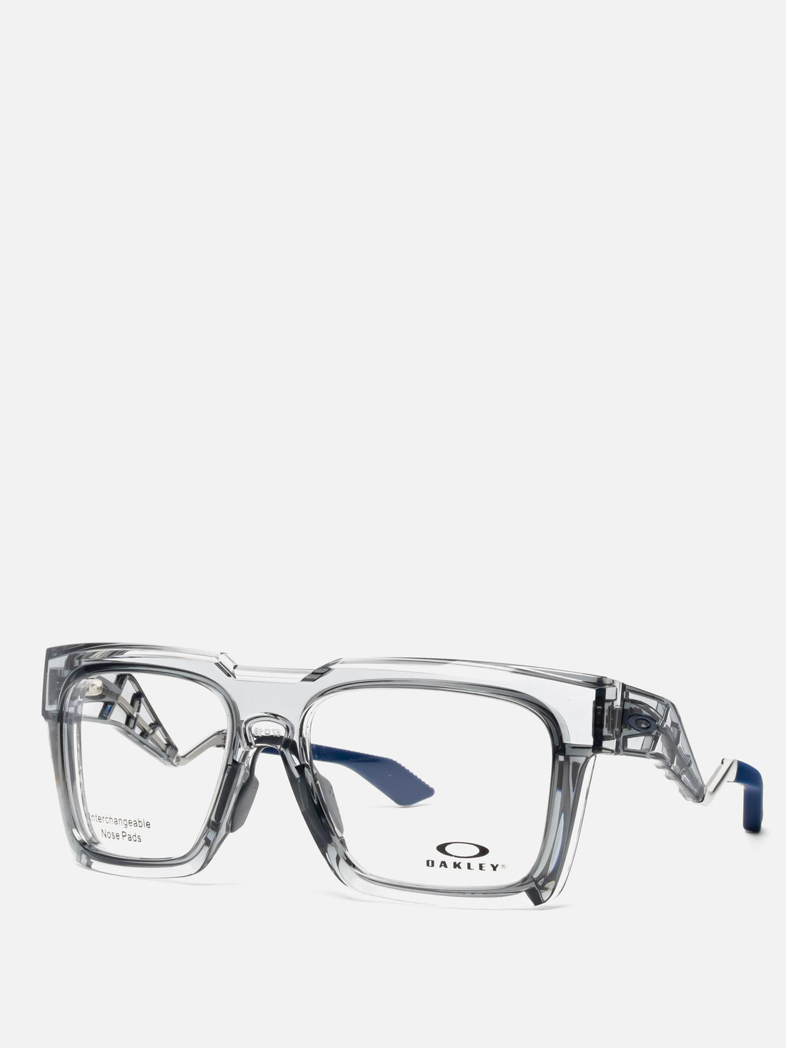ENIGMA GREY CRYSTAL SQUARE EYEGLASSES