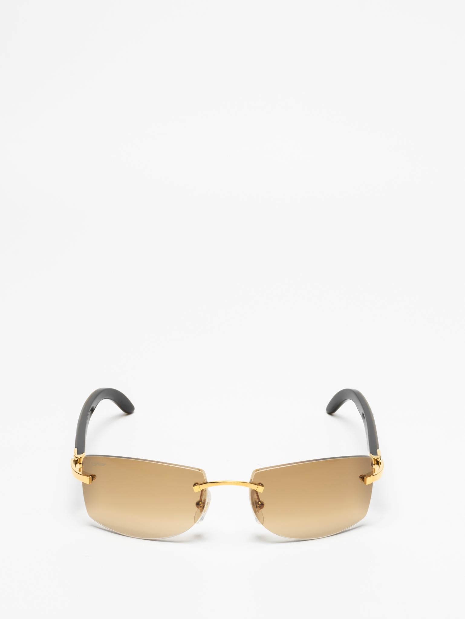 CARTIER | CT0017RS 001 | C DÉCOR | BUFFALO HORN SUNGLASSES