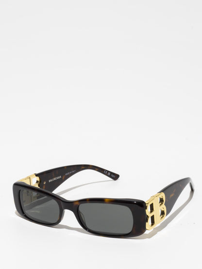 BB0096S 002 | TORTOISE | DYNASTY RECTANGLE SUNGLASSES