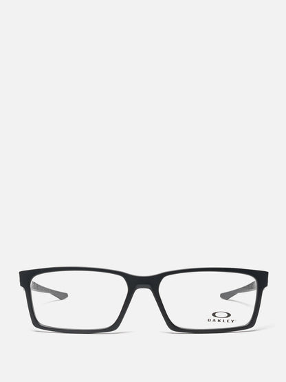 OVERHEAD SATIN BLACK RECTANGULAR EYEGLASSES