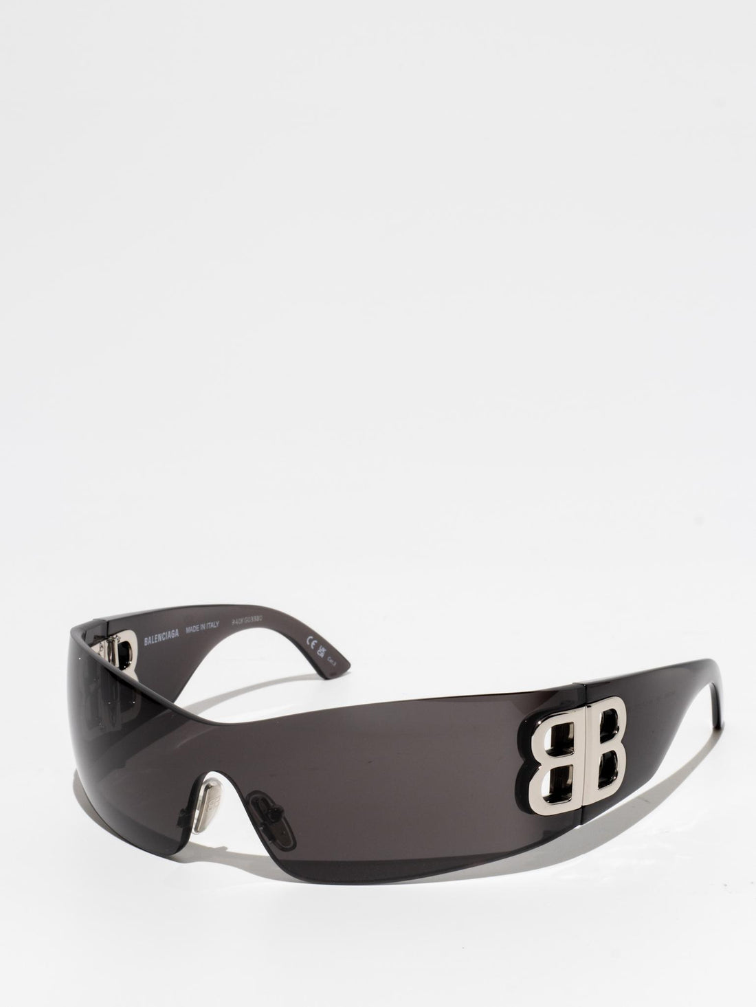 BALENCIAGA | BB0359S 001 | SHIELD WRAP SUNGLASSES | GREY