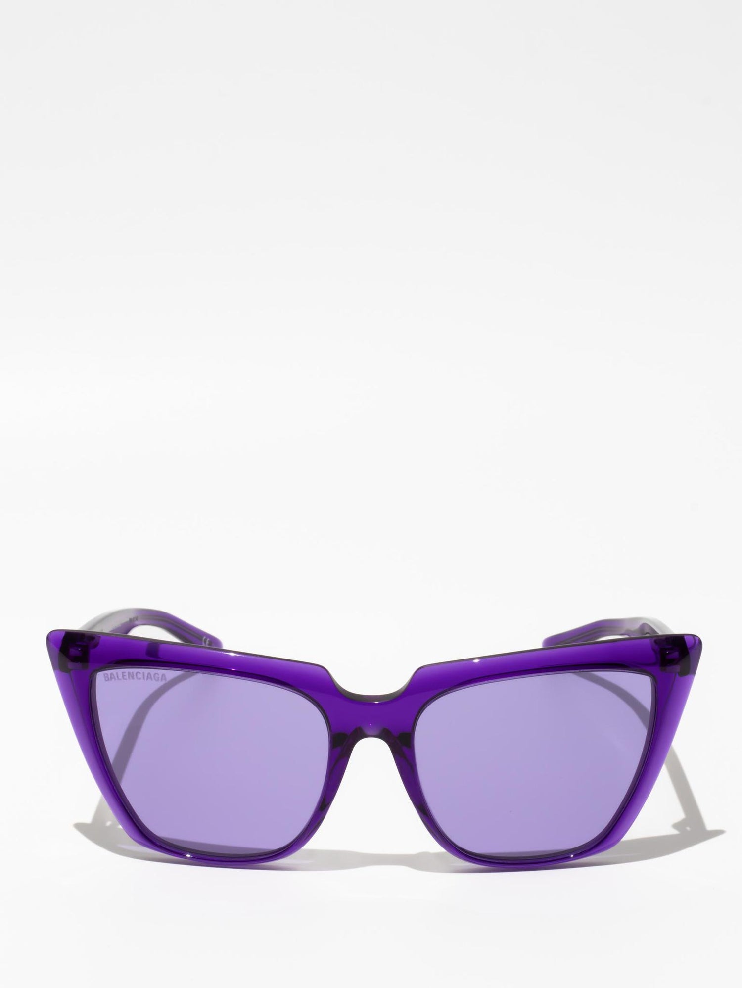 BALENCIAGA | SQUARE CAT SUNGLASSES | VIOLET | BB0046S 003