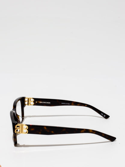 BALENCIAGA | BB0105O 002 | RECTANGLE EYEGLASSES | HAVANA