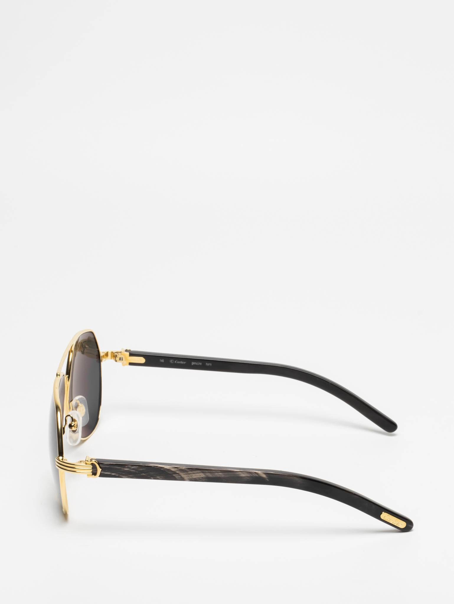 CARTIER | CT0272S 001 | PREMIÈRE DE CARTIER | BUFFALO HORN SUNGLASSES