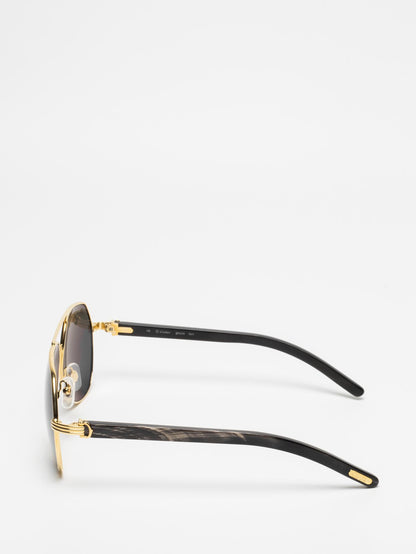 CARTIER | CT0272S 001 | PREMIÈRE DE CARTIER | BUFFALO HORN SUNGLASSES