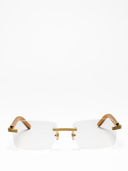 CARTIER | CT0286O 006 | PREMIÈRE DE CARTIER | WOOD EYEGLASSES