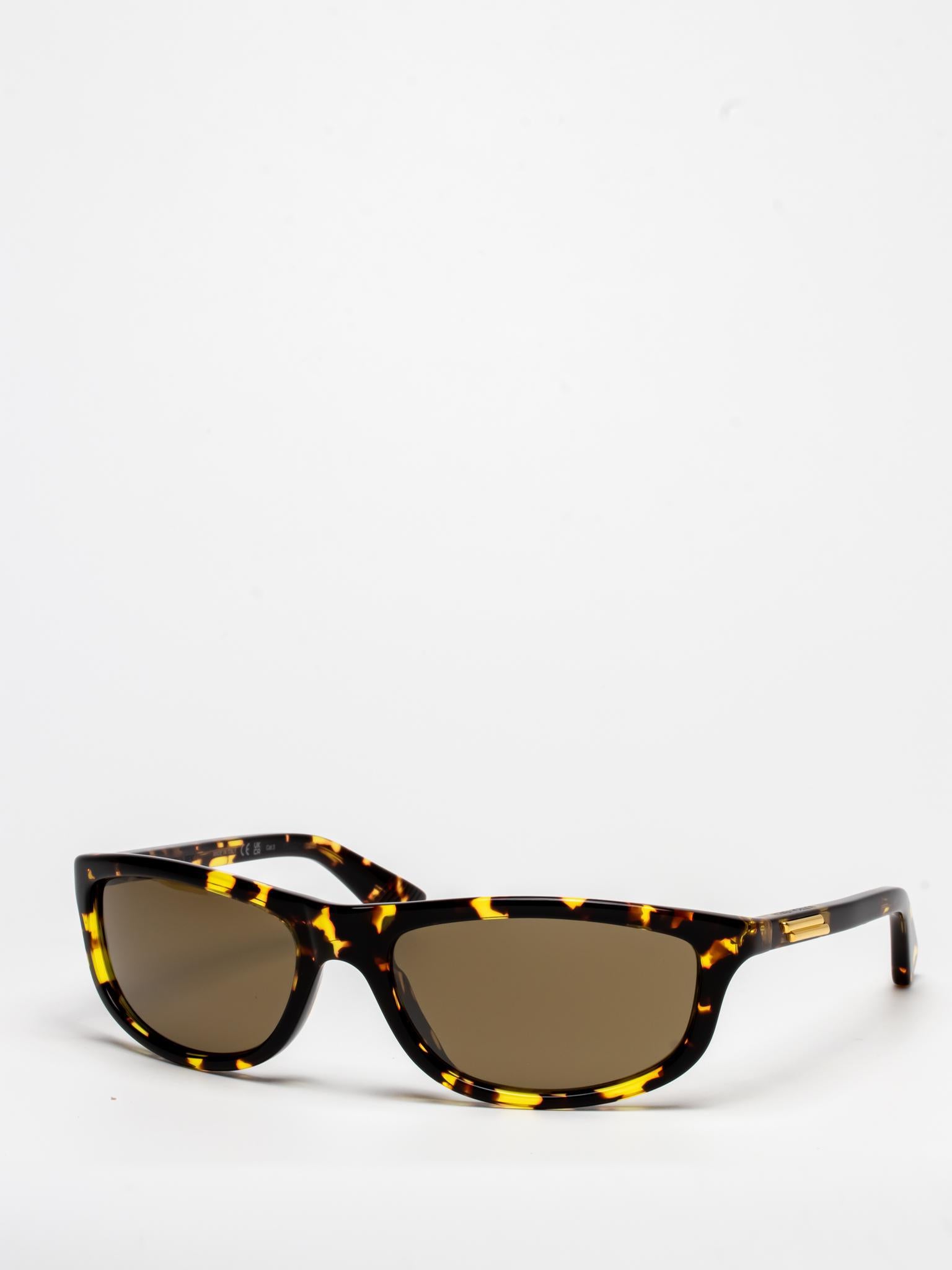 BOTTEGA VENETA | BV1327S 002 | HAVANA | OVAL SUNGLASSES – Hall of
