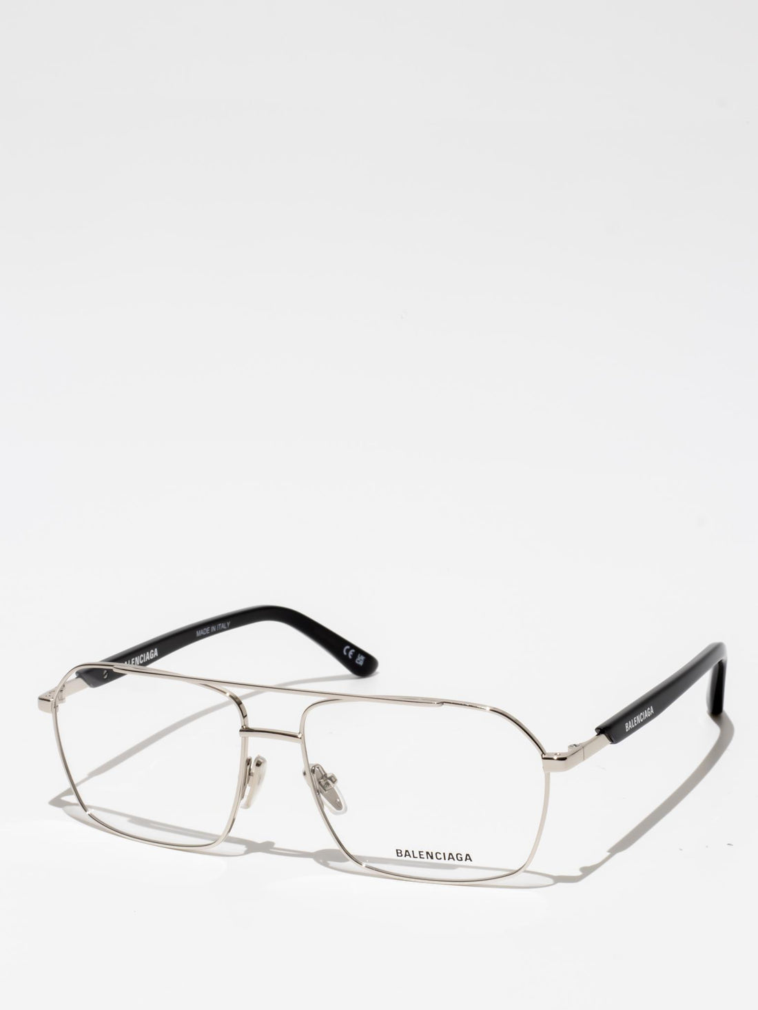 BALENCIAGA | BB0248O 001 | AVIATOR EYEGLASSES | SILVER