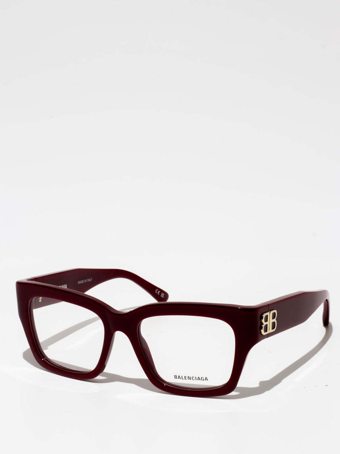 BALENCIAGA | BB0325O 009 | SQUARE CAT EYEGLASSES | BURGUNDY