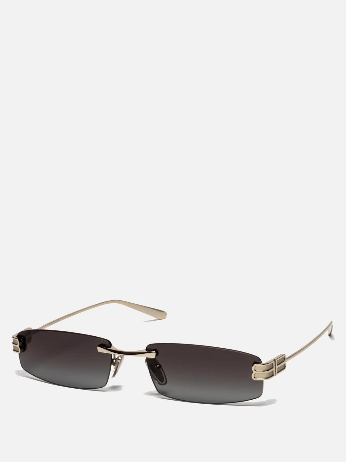 BB0488S 002 SILVER RECTANGULAR SUNGLASSES