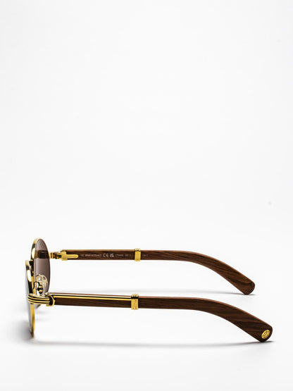 CT0464S 006 | PREMIÈRE DE CARTIER | WOOD SUNGLASSES