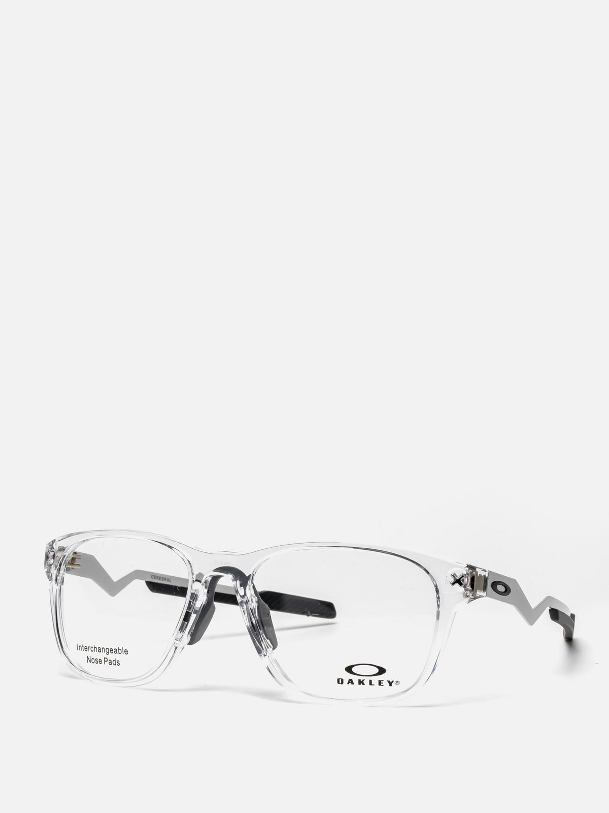 CEREBRAL POLISHED CLEAR OVAL EYEGLASSES