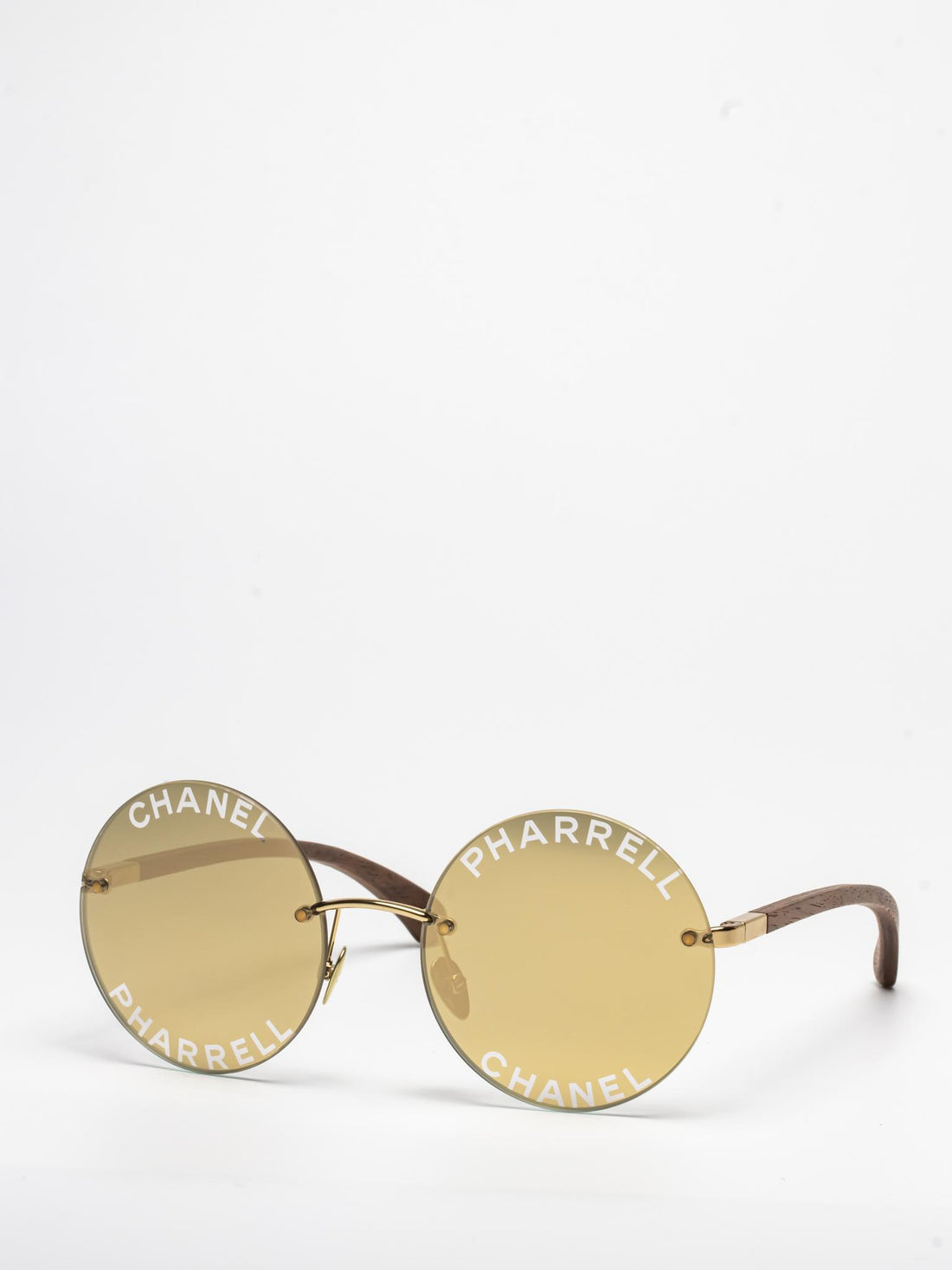 71316 LPW00 | PHARRELL WILLIAMS x CHANEL | ROUND WOOD SUNGLASSES