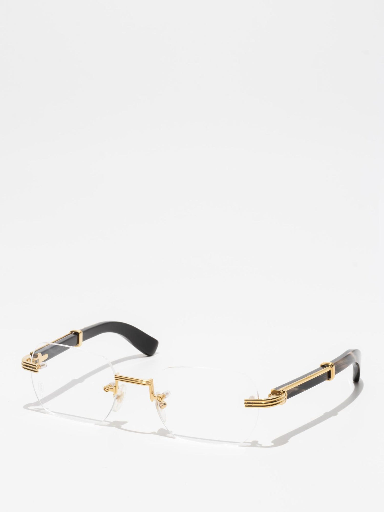 CARTIER | CT0423O 001 | PREMIÈRE DE CARTIER | WHITE BUFFALO HORN EYEGLASSES