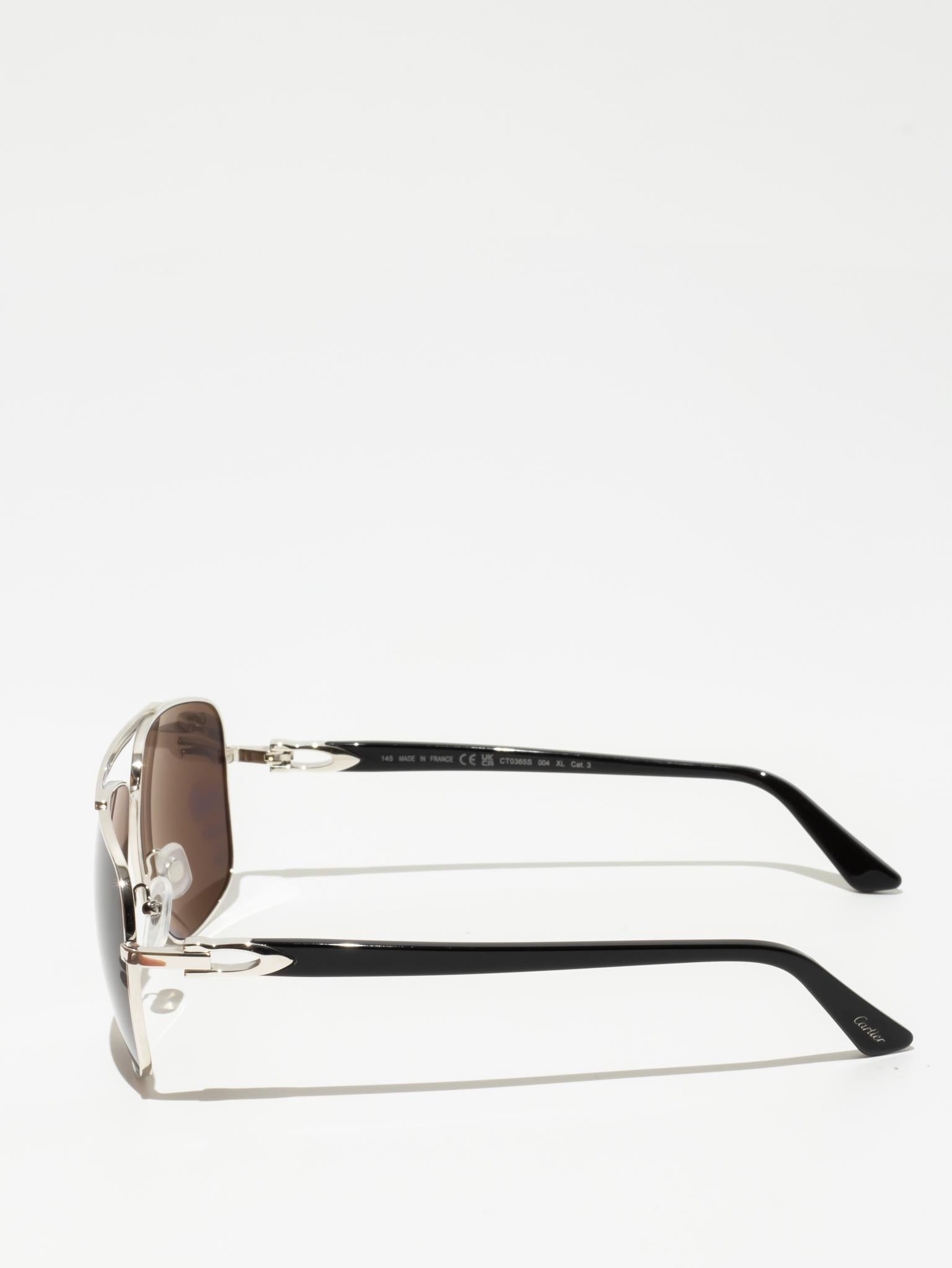 CARTIER | CT0365S 001 | C DÉCOR SUNGLASSES