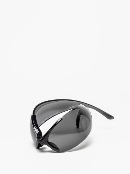 BB0454S 001 BLACK WRAP SUNGLASSES