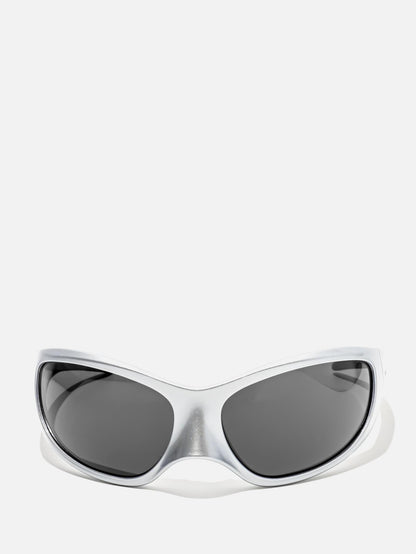 BB0252S 005 SILVER SKIN XXL CAT SUNGLASSES