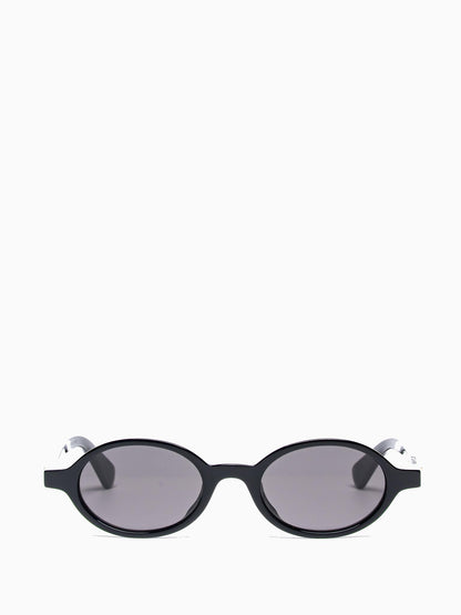 BV1388S 001 BLACK OVAL SUNGLASSES