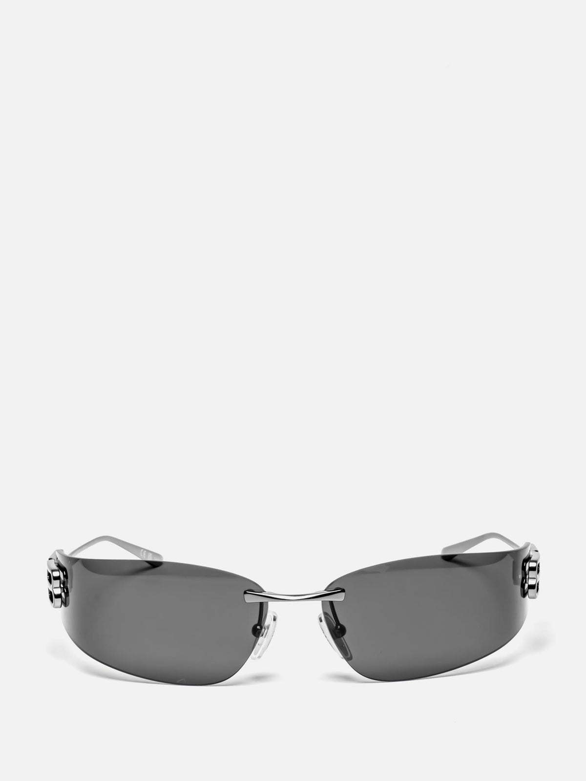 BB0484S 002 GUNMETAL SHIELD SUNGLASSES