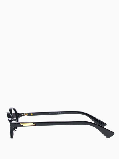 BV1388S 001 BLACK OVAL SUNGLASSES