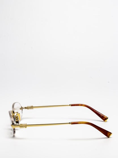 SMUA54 ZVN-80O | OVAL RIMLESS EYEGLASSES