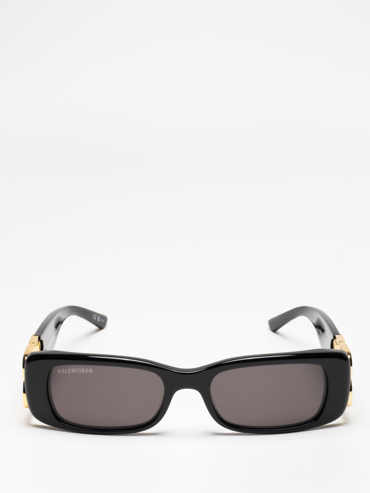 BALENCIAGA | DYNASTY RECTANGLE SUNGLASSES | BLACK | BB0096S 001