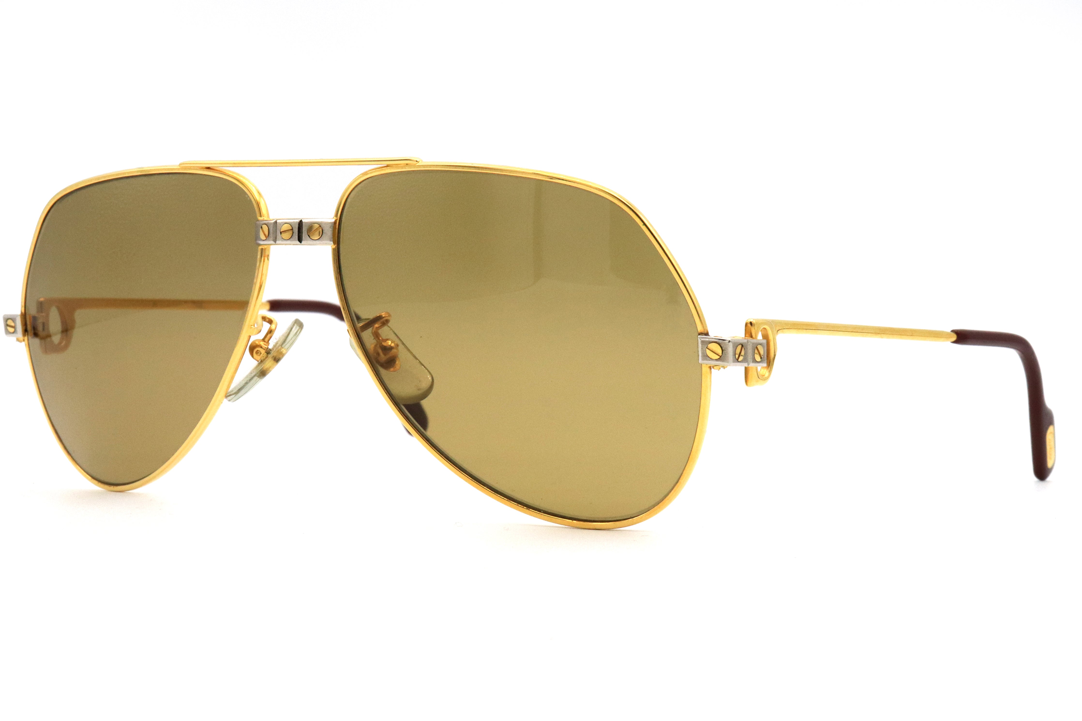 Cartier Vendome Santos gold sunglasses | Gold sunglasses, Eyewear,  Sunglasses