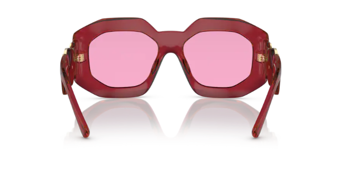 Versace VE4424U 56 Fuchsia & Transparent Red Sunglasses