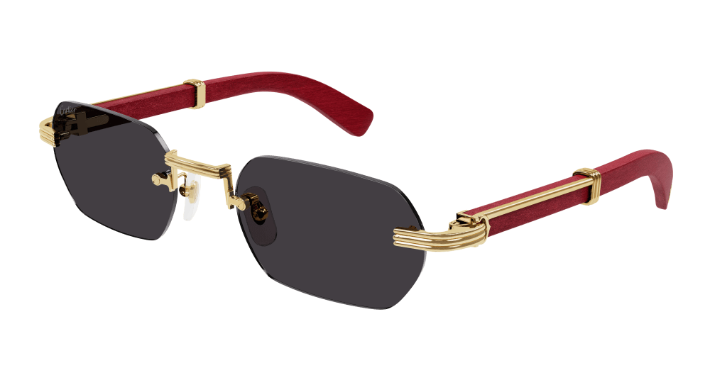 Cartier wood frame discount sunglasses
